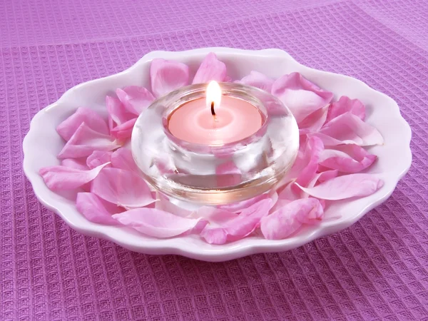 Aroma svíčka pro relax — Stock fotografie