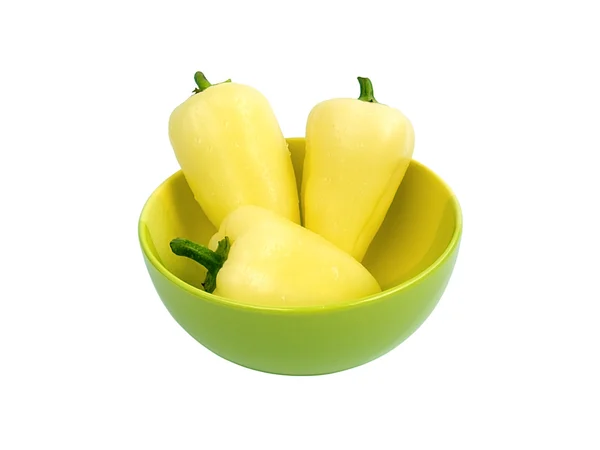 White pepper in bowl — Stock Photo, Image