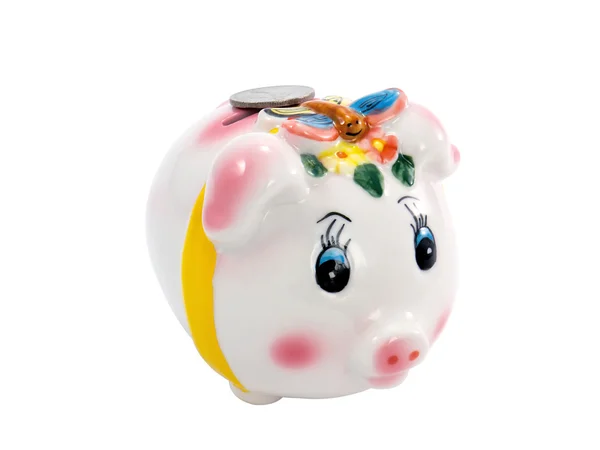 stock image Piggy Bank with coin