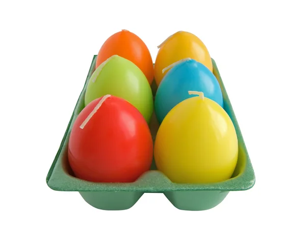Pascua huevo velas decoración — Foto de Stock