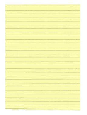 XXXL size yellow lined paper clipart