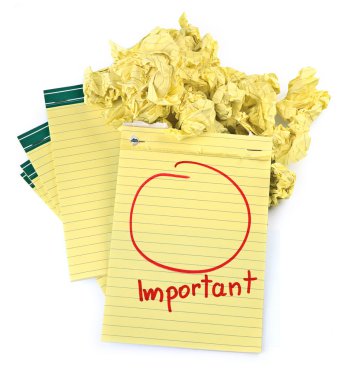 Copy space for important notes clipart