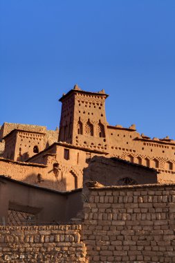 Morning view on casbah of Benhaddou clipart