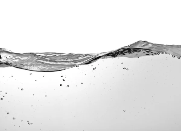 View on water surface on white — Stock Photo, Image