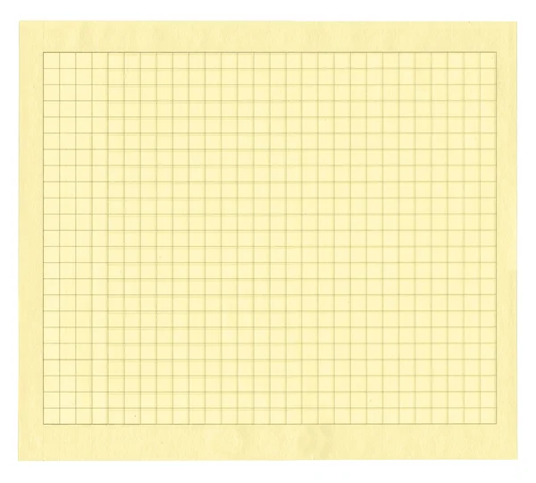 Yellow squared paper — Stock Photo, Image