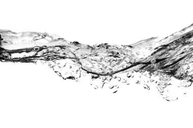 Air bubbles in water - black and white clipart