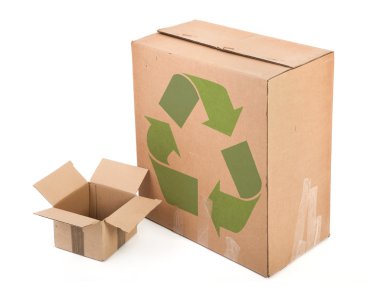 Cardboard boxes clipart