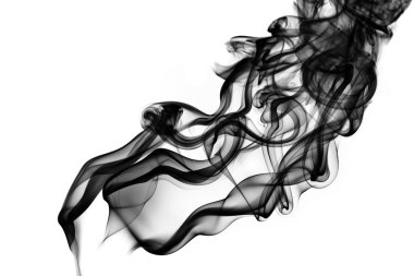 Dramatic black smoke clipart