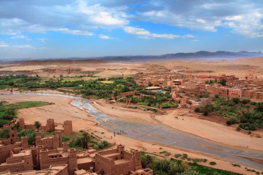 View from Kasbah Ait Benhaddou clipart