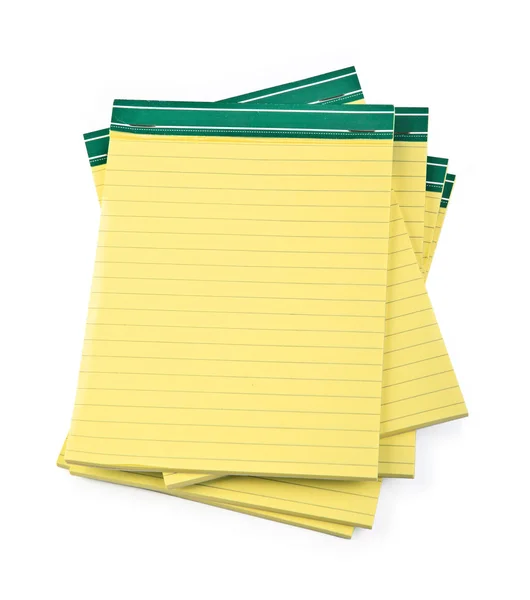 Cuadernos de papel forrado en blanco —  Fotos de Stock