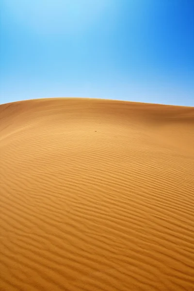 Піщані дюни і безхмарне небо — стокове фото