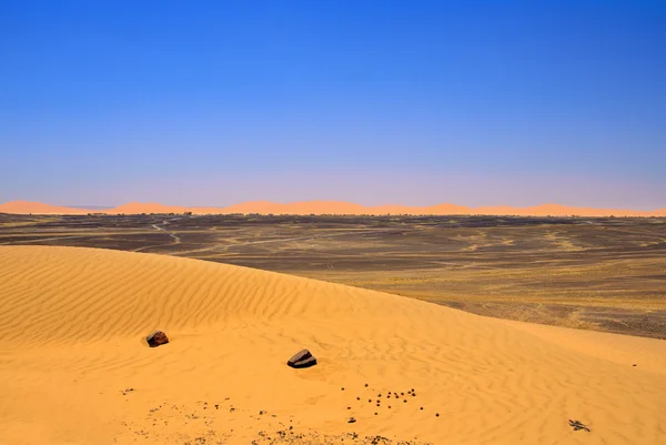 Краю Sahara пустелі — стокове фото