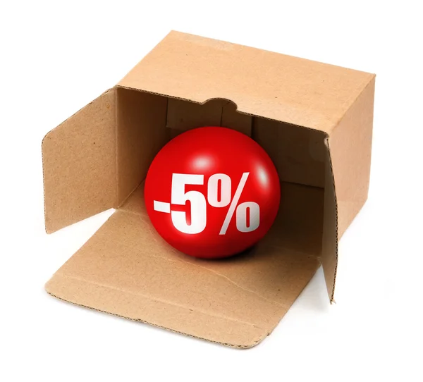 Verkaufskonzept - 5 Prozent — Stockfoto