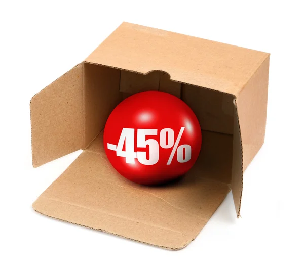 Πώληση έννοια - 45 τοις εκατό — Φωτογραφία Αρχείου