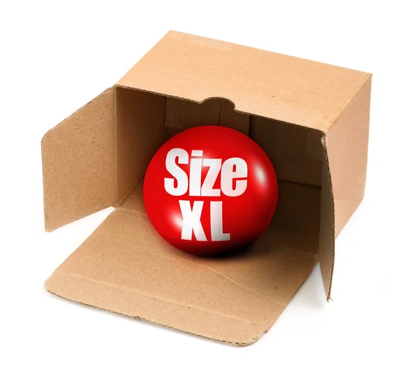 Conceito de tamanho XL — Fotografia de Stock