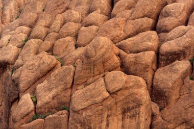 Atypical oval rock formations clipart