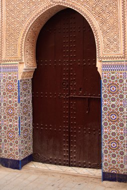 eski marrakkech bir geçit dekore edilmiştir.