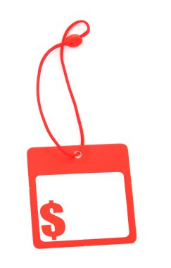 Tag with dollar symbol clipart