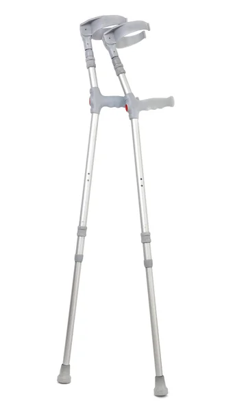 白で隔離される松葉杖 — ストック写真