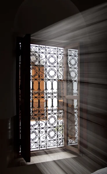 stock image Light coming inside through a window