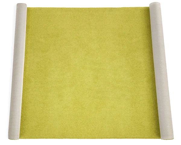 Olive carpet on white — Stock Photo, Image