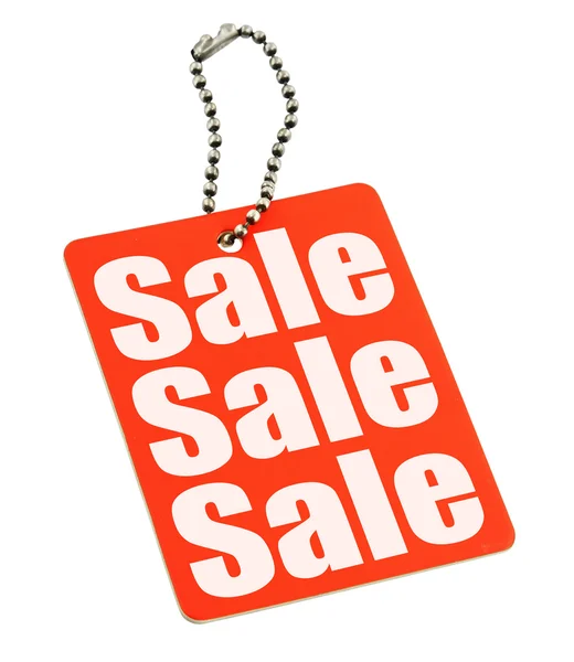 Sale tag on white — Stock Photo, Image