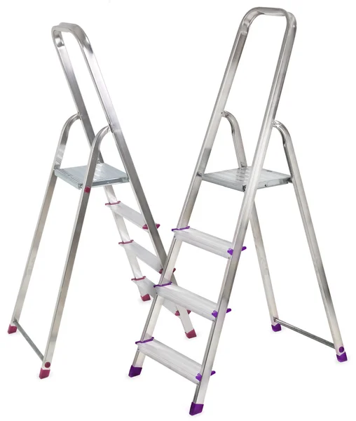 Twee aluminium ladders — Stockfoto
