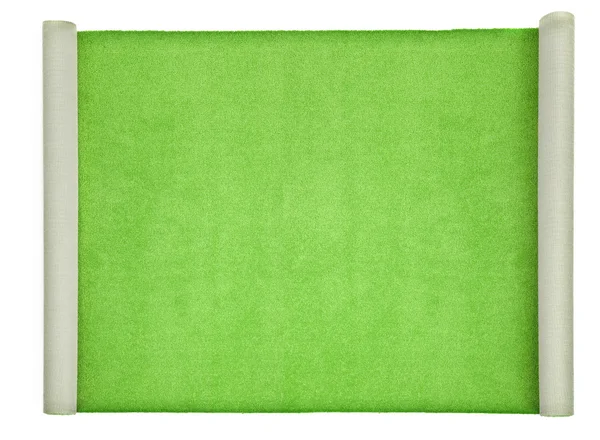 Tapete verde em branco — Fotografia de Stock