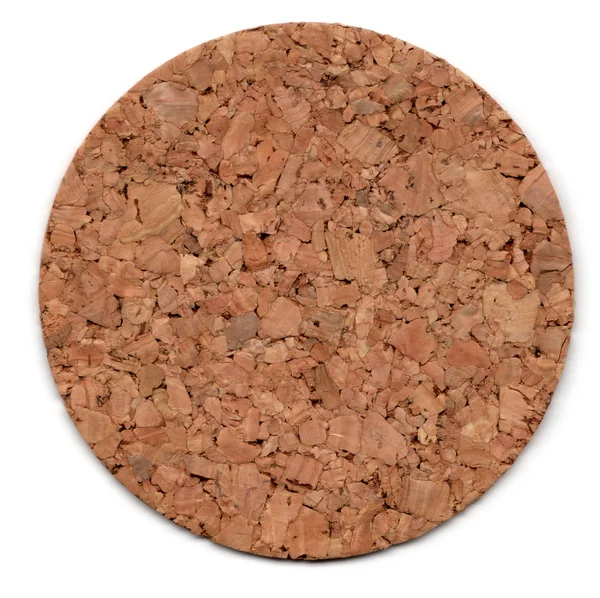 Cork mat isolated on white — Stock Photo, Image