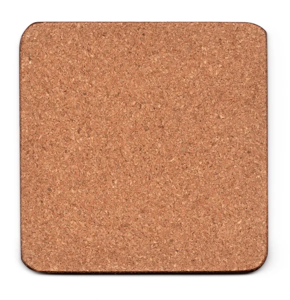 Cork mat isolated on white — Stock Photo, Image