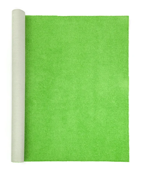 Green carpet - top view — Stock Photo, Image