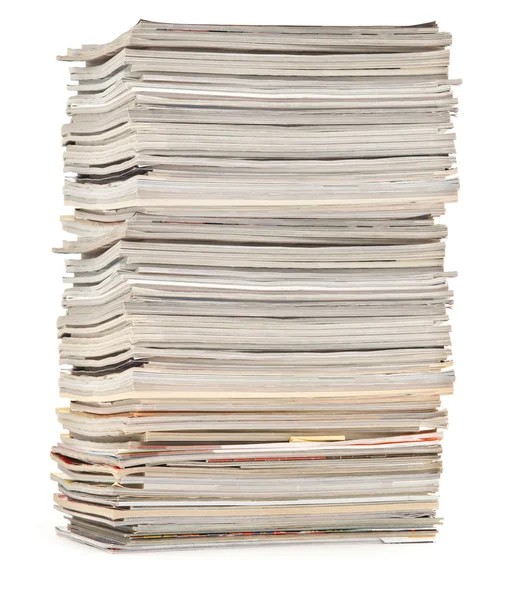 Grande pilha de revistas coloridas — Fotografia de Stock