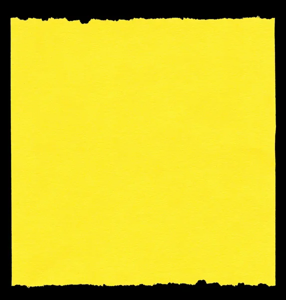 Pedaço de papel amarelo — Fotografia de Stock