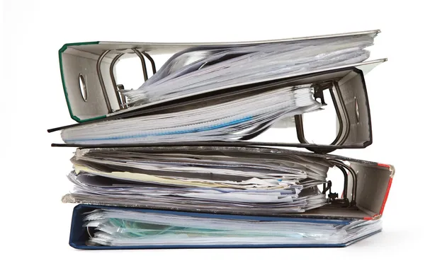 Pile of colorful files — Stock Photo, Image