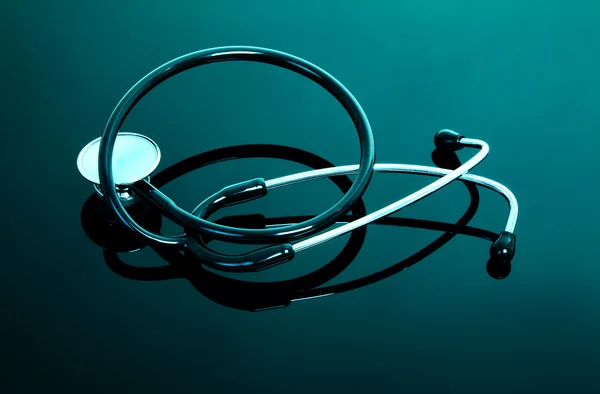 Stethoscope with reflection — Stock Photo, Image