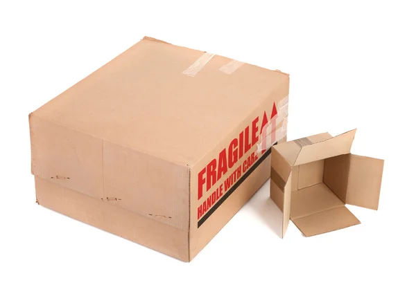 Dos cajas de cartón — Foto de Stock