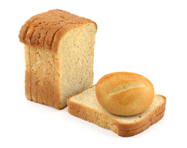 Bun och toast bröd — Stockfoto