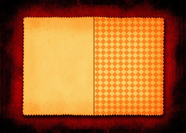 Помаранчевий папір з квадратною частиною — стокове фото