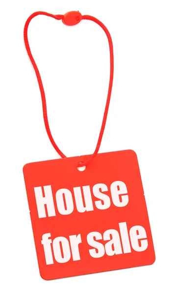 Huis voor verkoop tag — Stockfoto