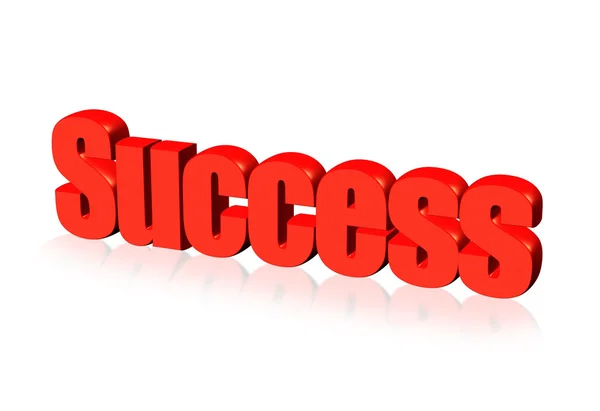 Red success word — Stock Photo, Image