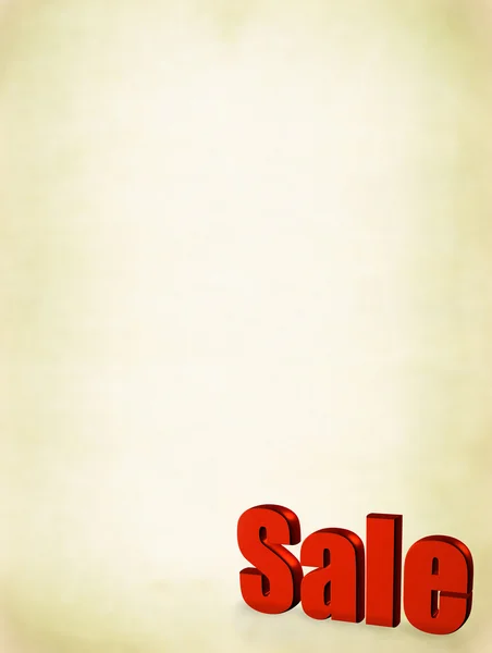 Palavra venda vermelha no fundo sujo — Fotografia de Stock