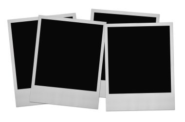 Four photo frames clipart