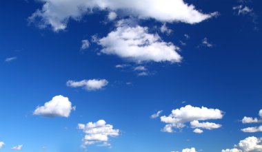 Panoramic view of summer sky clipart