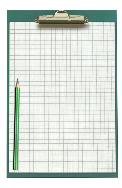 Empty clipboard with pencil — Stock Photo, Image