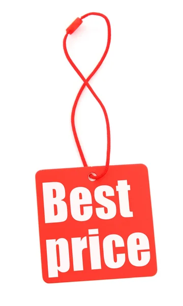 Price tag on white — Stock Photo, Image