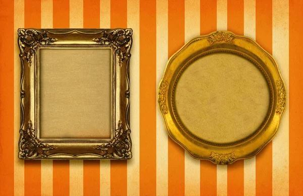 Two gilded frames — Stock Photo, Image