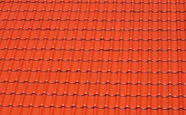 stock image Bright red roofing tiles