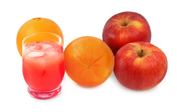 Freshly squeezed fruit juice — Stock Photo, Image
