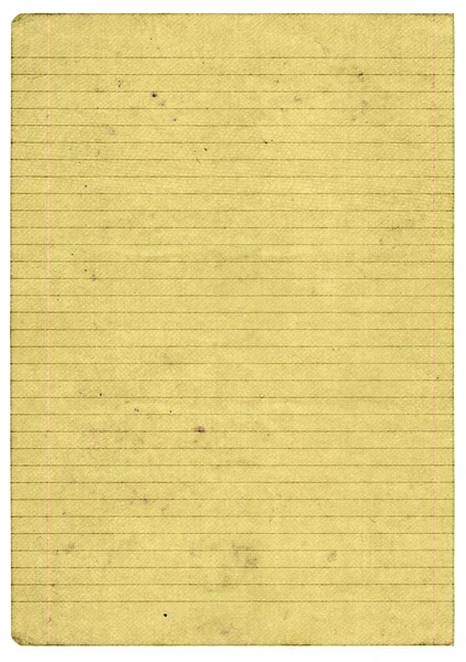 Página de papel viejo ined — Foto de Stock