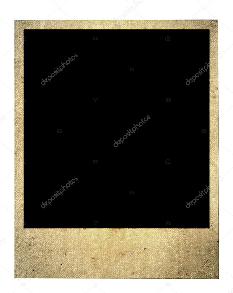 Old blank photo frame